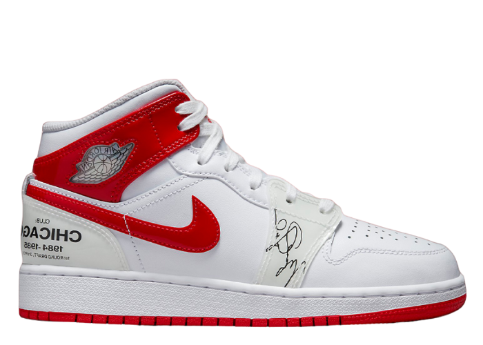 NIKE AIR JORDAN 1 MiD SS（GS） バスケットシューズ Air Jordan 1 Mid SS Rookie Season (GS) - DR6496-116 Release Info