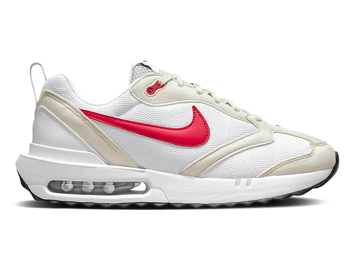 Nike Air Max Dawn Light Bone University Red