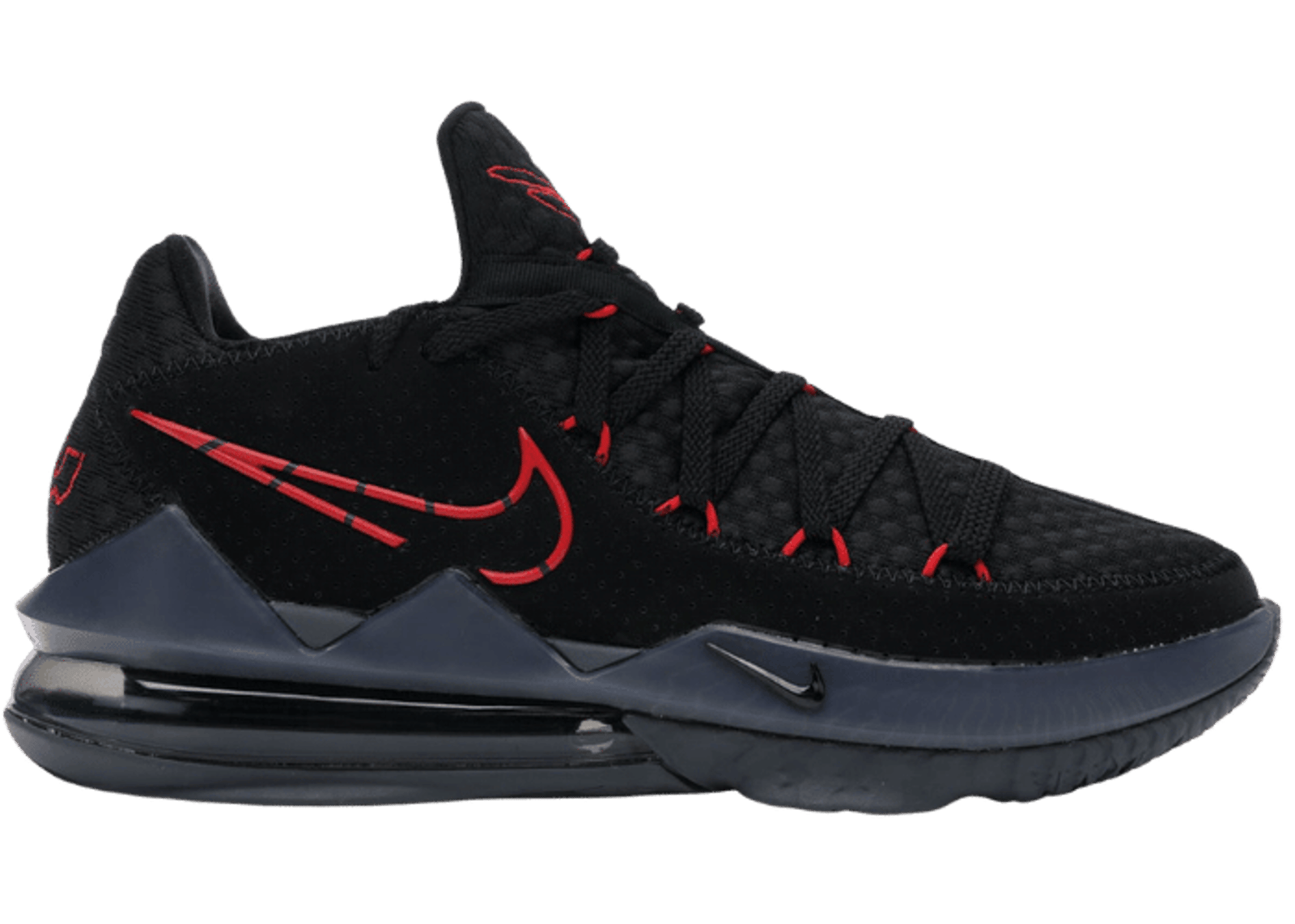 Nike LeBron 17 Low Black Red Dark Grey