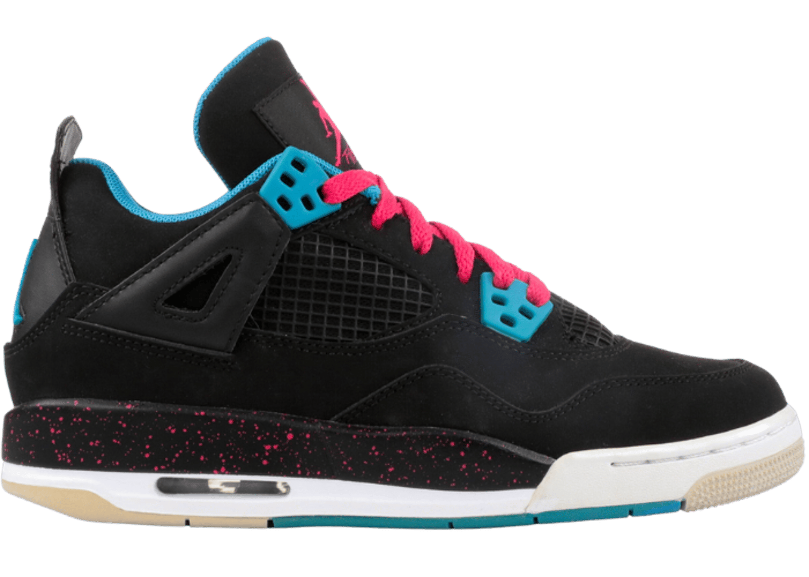 Air Jordan 4 Retro Black Vivid Pink Dynamic Blue (GS)