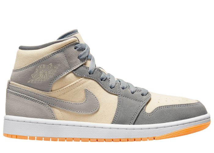 Jordan 1 Mid Cream Grey