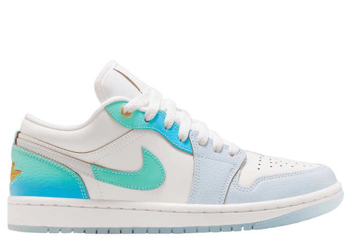 Air Jordan 1 Low SE Emerald Rise Football Grey (W) - FN8899-131