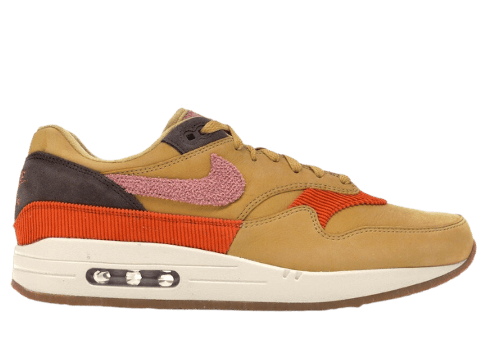 Nike Air Max 1 Crepe Wheat Gold Rust Pink