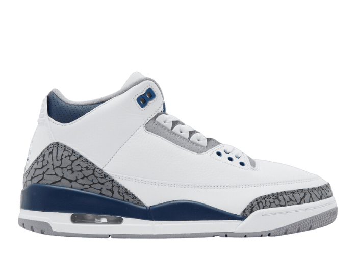 Air Jordan 3 Retro White Midnight Navy - CT8532-140