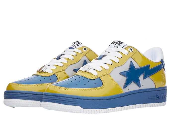 A Bathing Ape BAPE STA Yellow Blue Raffles & Where to Buy