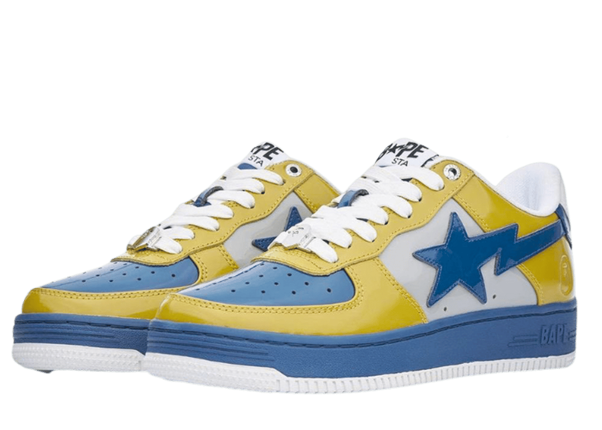 A Bathing Ape BAPE STA Yellow Blue Raffles & Where to Buy