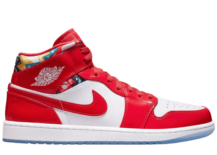 Jordan 1 Mid Barcelona Sweater Red Patent