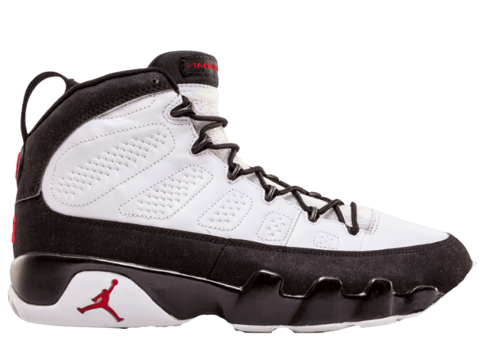 Jordan 9 Retro White Black Red (2002)