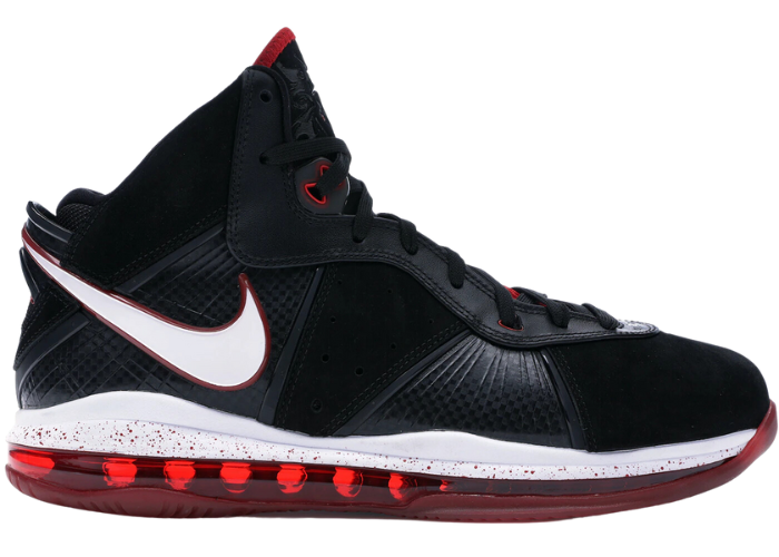 Nike LeBron 8 Black/White/Red