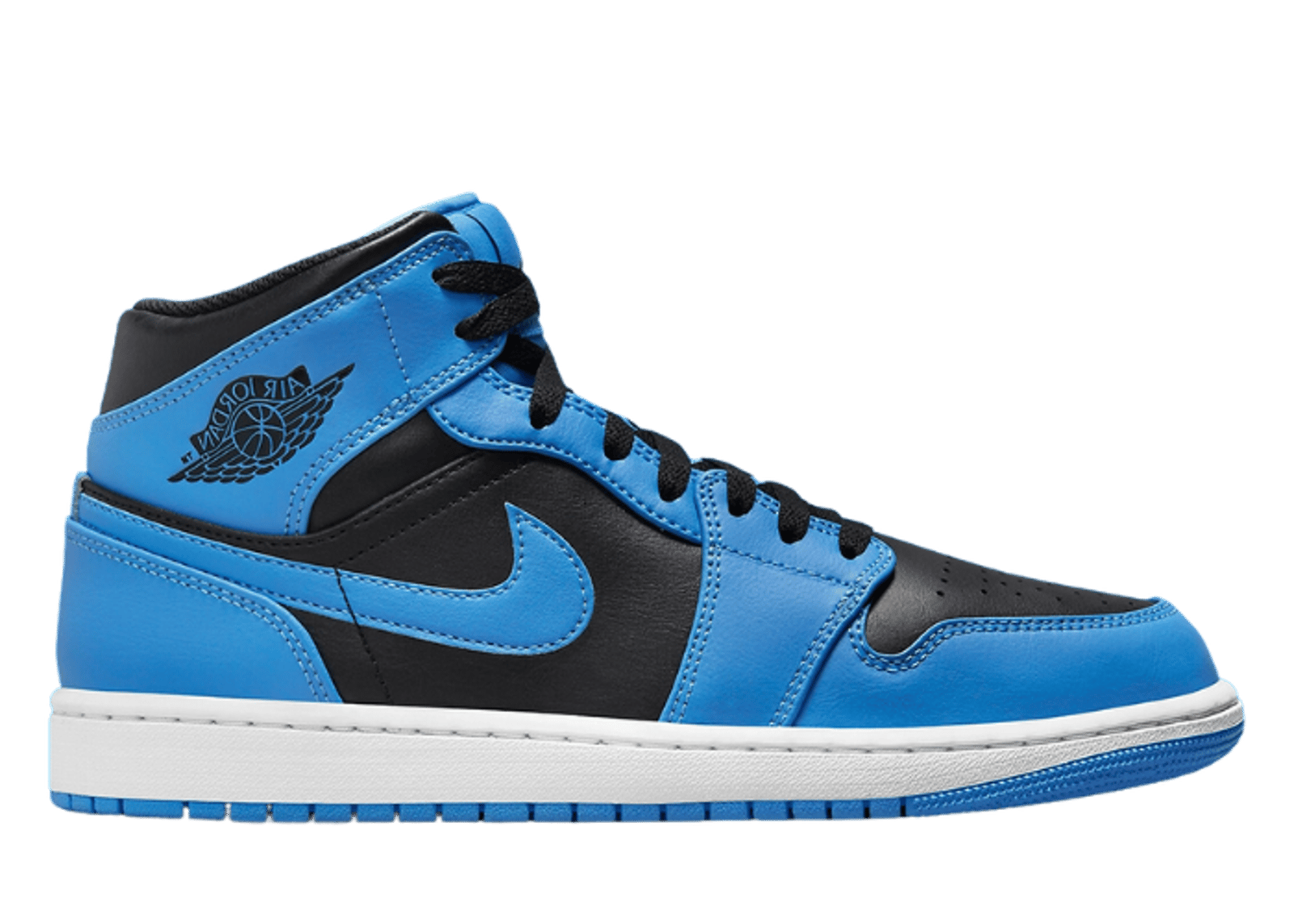 Air Jordan 1 Mid Black University Blue (GS)