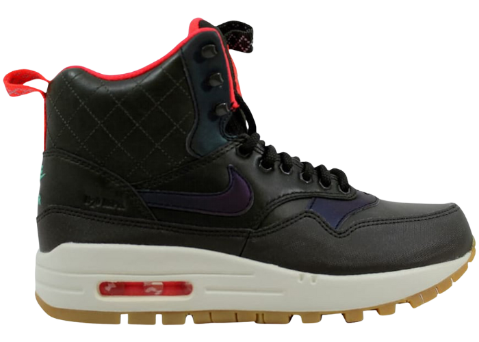 Nike Air Max 1 Mid Sneakerboot Reflect Sequoia/Black-Bright Crimson-Mint (W)