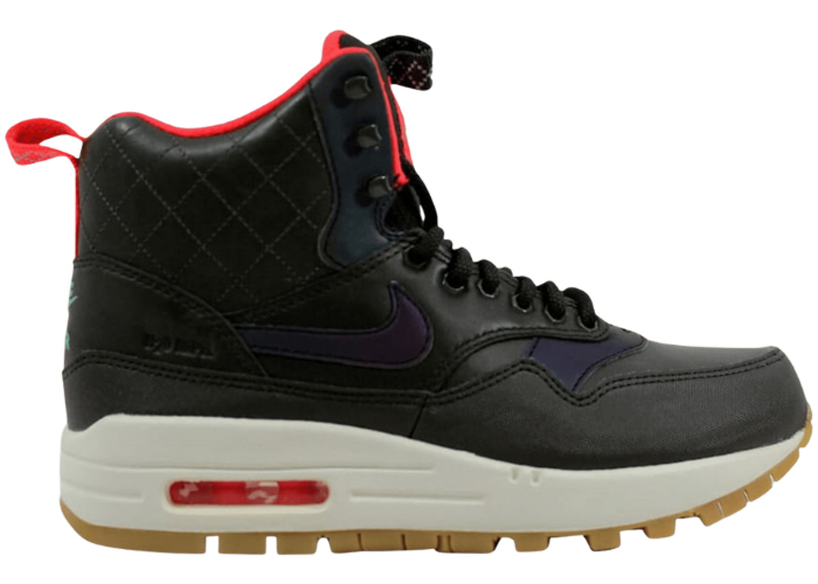 Nike Air Max 1 Mid Sneakerboot Reflect Sequoia/Black-Bright Crimson-Mint (W)