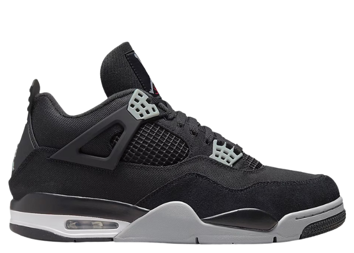 Air Jordan 4 Black Canvas