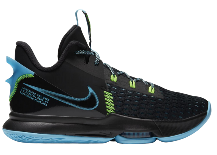 Nike LeBron Witness 5 Black Light Blue Fury