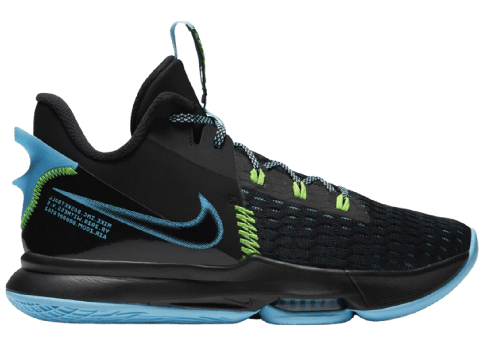 Nike LeBron Witness 5 Black Light Blue Fury