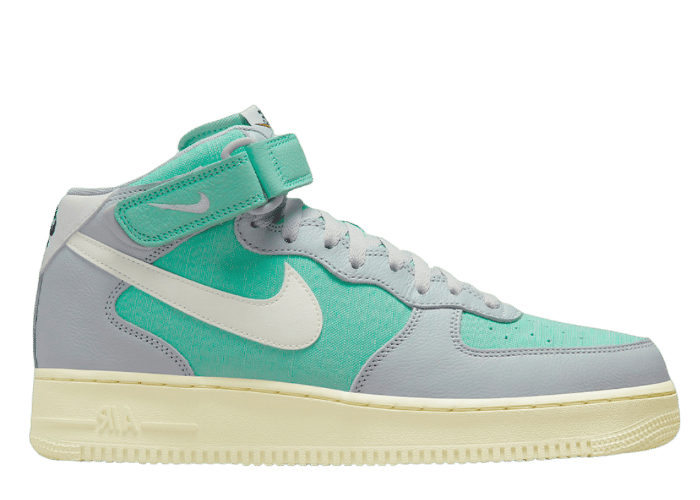 Nike Air Force 1 Mid Certified Fresh Grey Fog Enamel Green