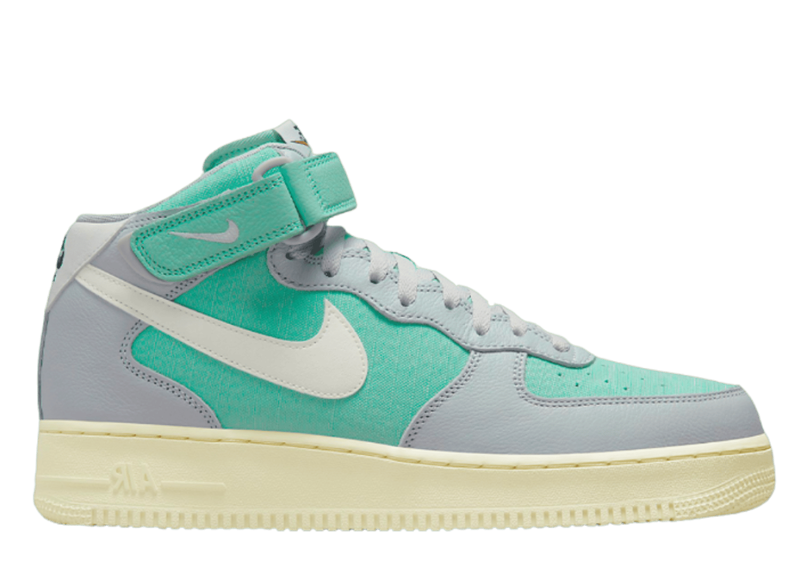 Nike Air Force 1 Mid Certified Fresh Grey Fog Enamel Green