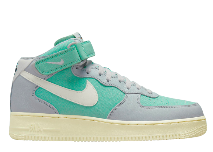 Nike Air Force 1 Mid Certified Fresh Grey Fog Enamel Green