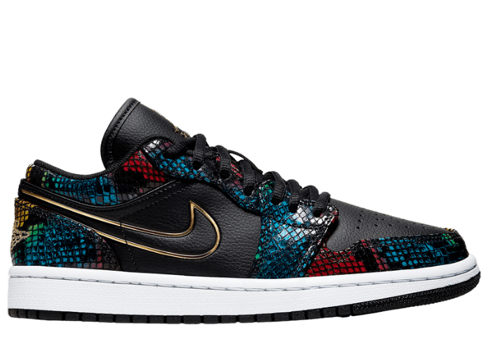 Jordan 1 Low Multicolor Snakeskin (2020) (W)