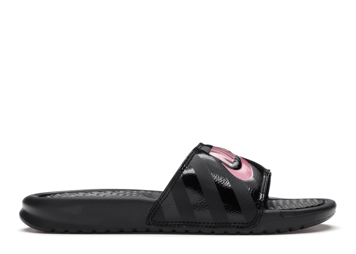 Nike Benassi Jdi Black Vivid Pink-Black (W)