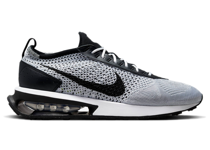 air max warp flyknit sneaker in pure platinum & black multi color