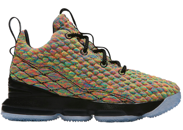 nike lebron 15 multicolor basketball shoes