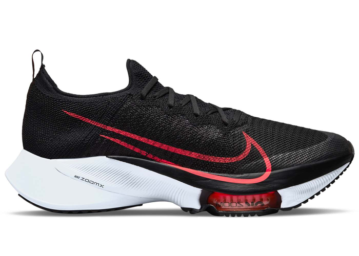 Nike Air Zoom Tempo Next% Flyknit Black Flash Crimson White