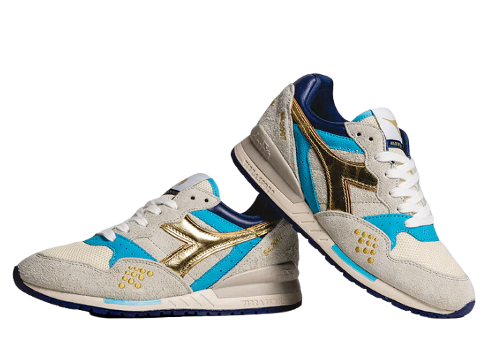 Diadora Intrepid Hanon Grey Blue Gold