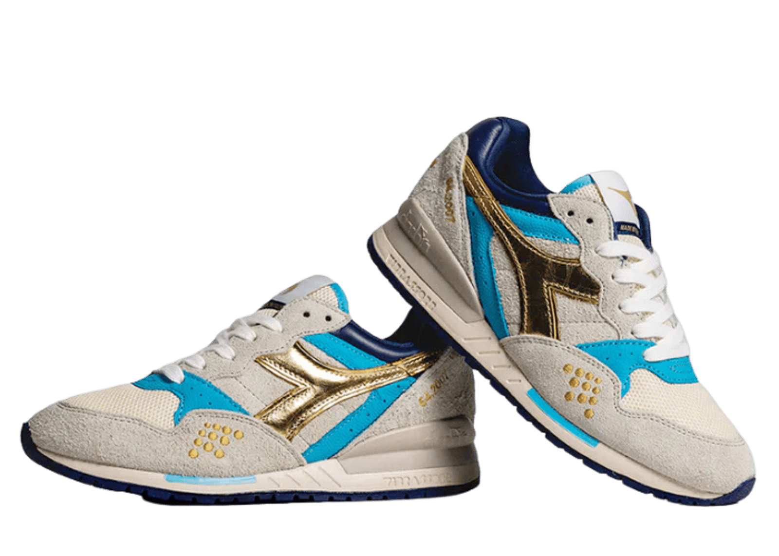 Diadora Intrepid Hanon Grey Blue Gold