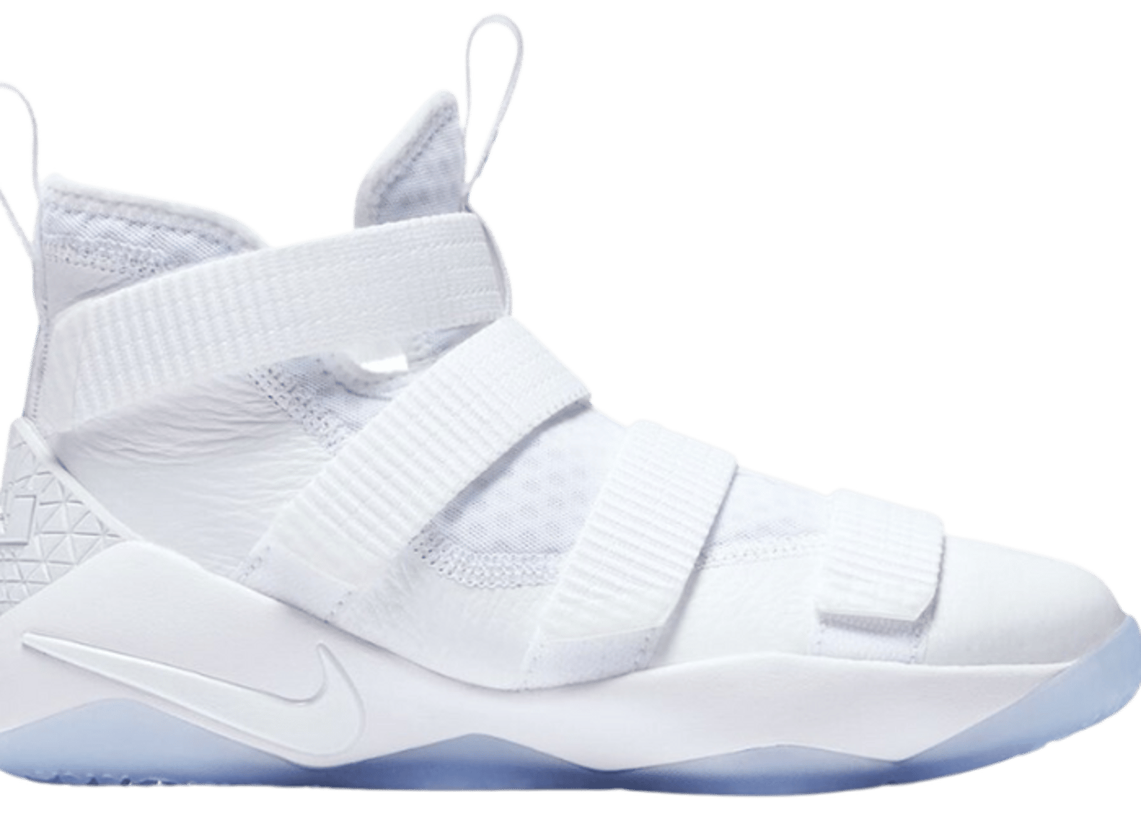 Nike LeBron Zoom Soldier 11 Triple White GS 918369 103