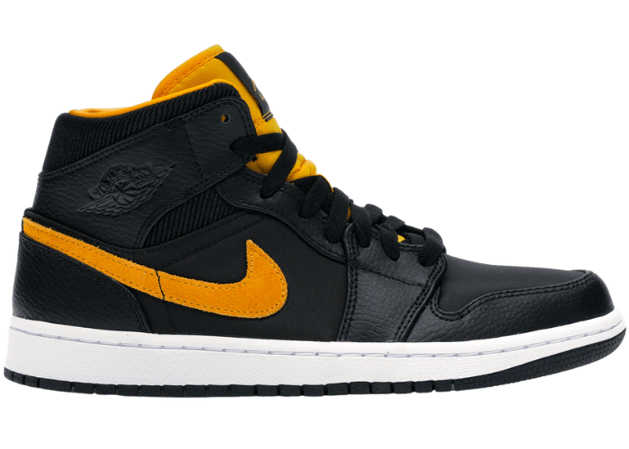 Jordan 1 Mid Black University Gold