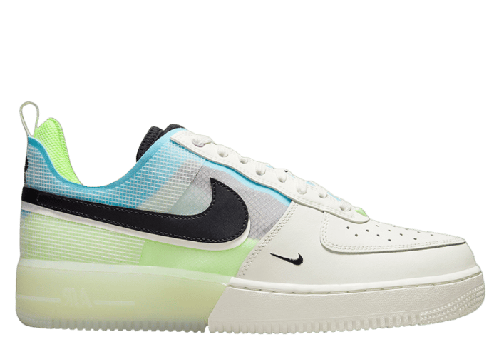 Nike Air Force 1 React White Ghost Green Blue Chill