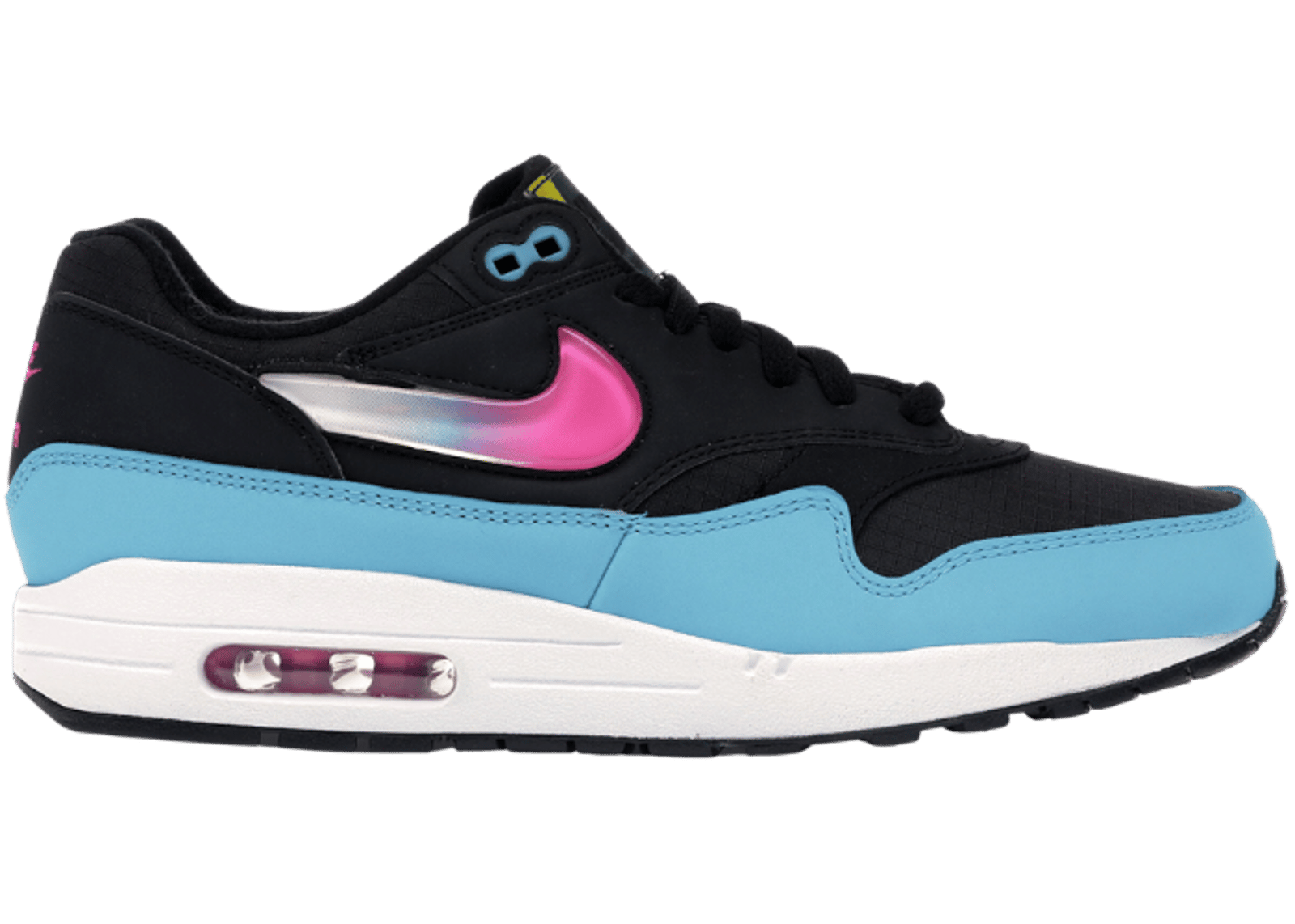 Nike Air Max 1 Jelly Swoosh Black Fuchsia Blue Fury