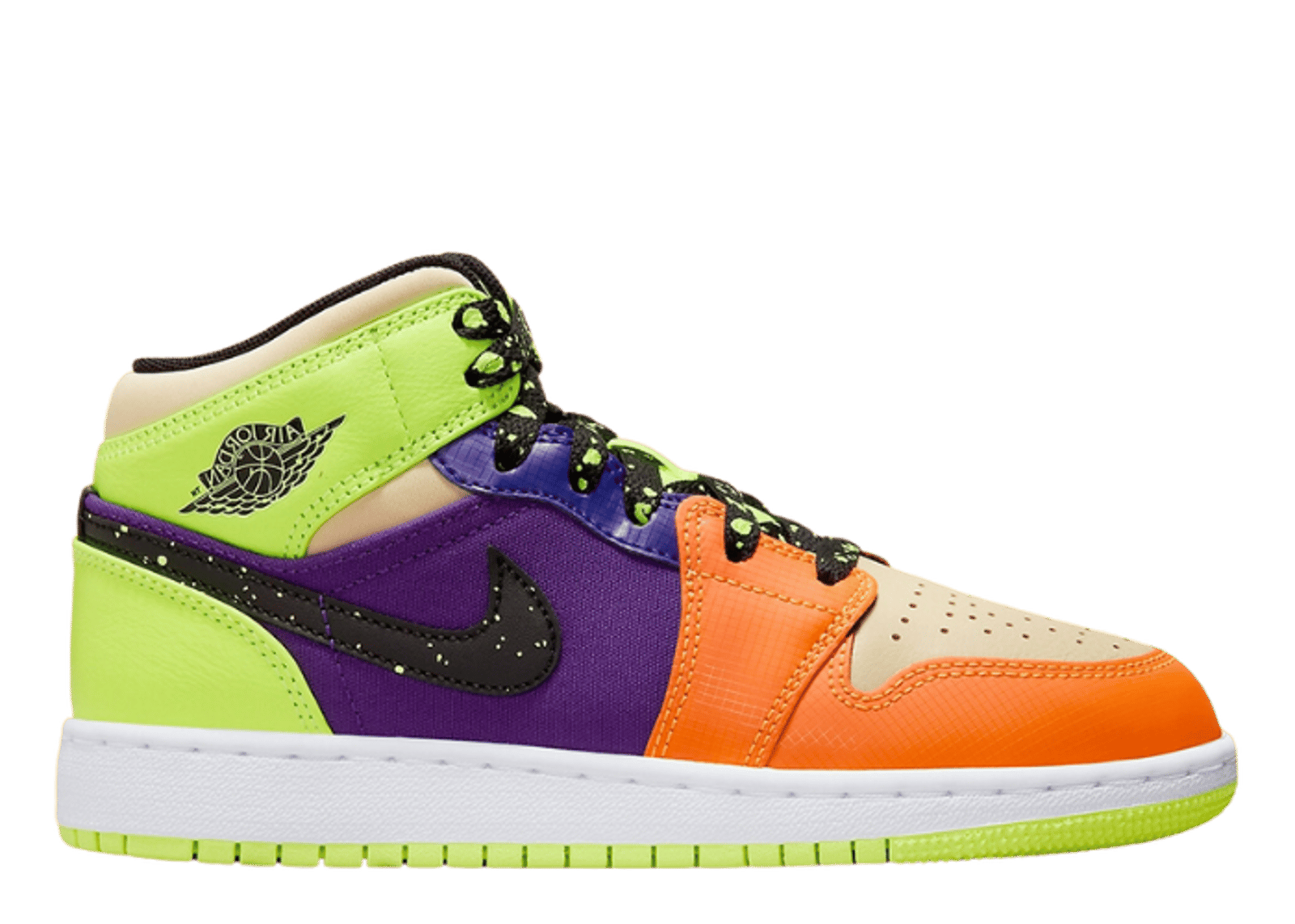 Air Jordan 1 Mid Volt Vivid Orange (GS)