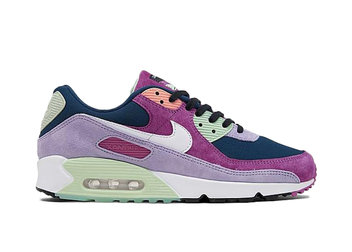 オライノ紫電90型wood Nike Air Max 90 NRG Light Bordeaux Armory Navy - DM0035-500
