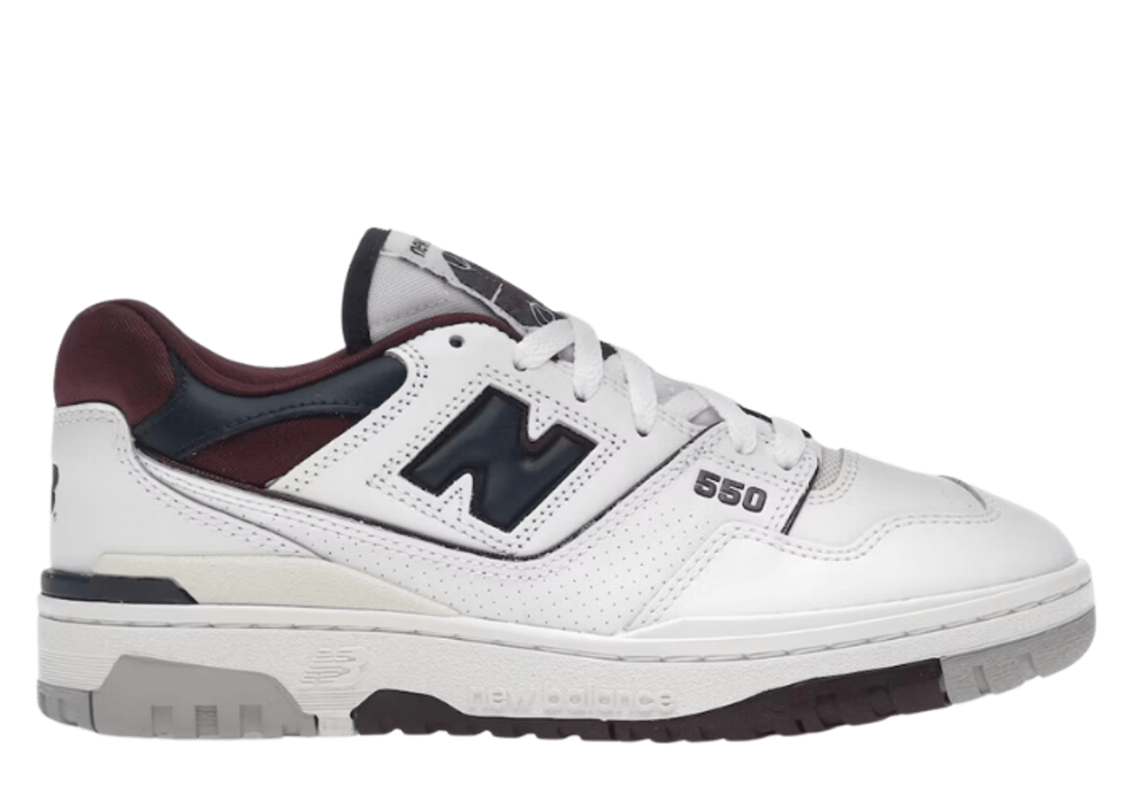 New Balance 550 White Navy NB Burgundy
