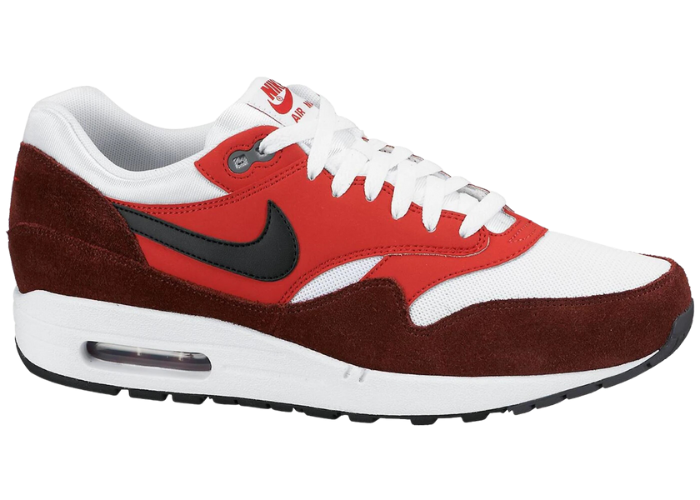 Nike Air Max 1 White Black University Red