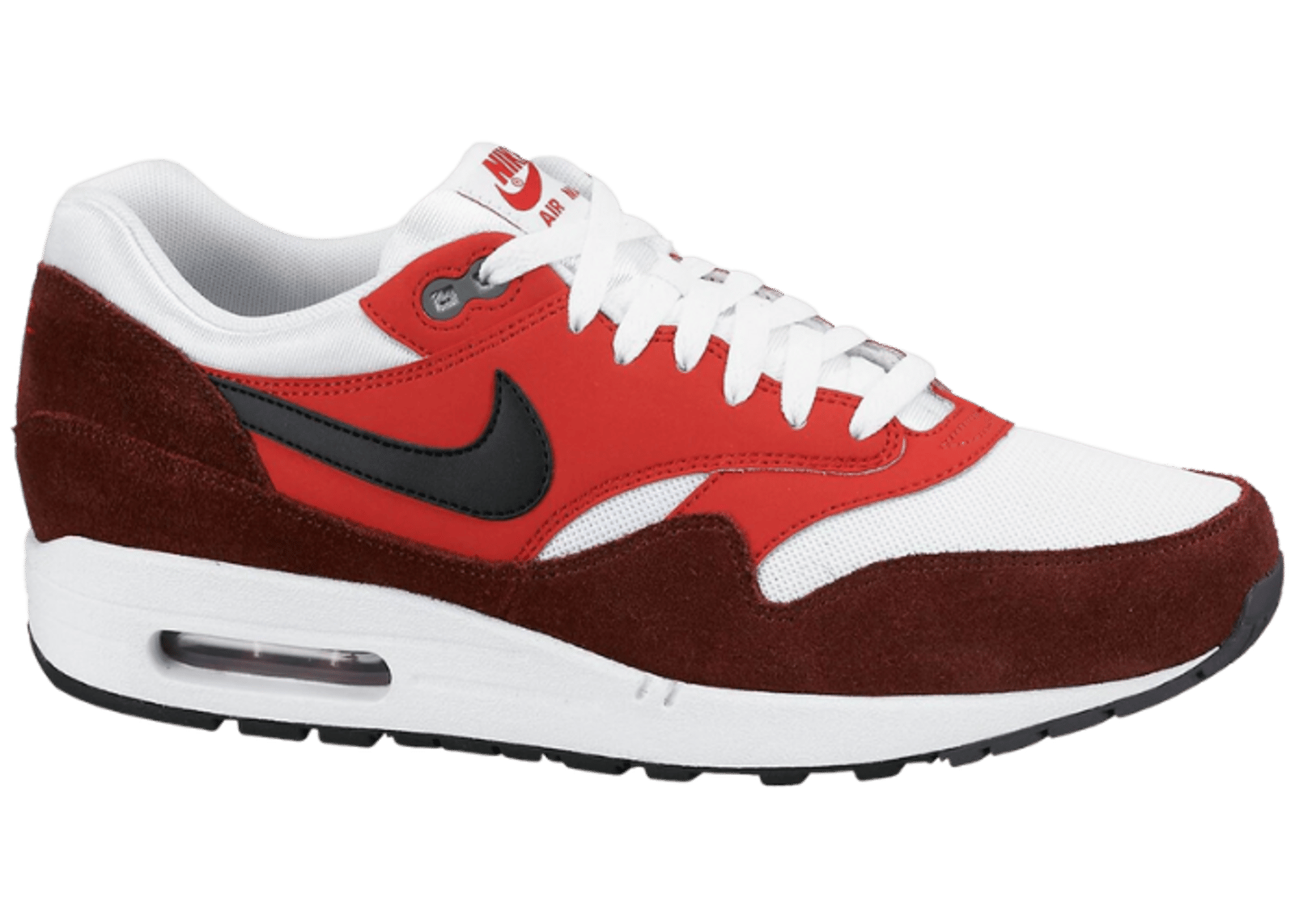Nike Air Max 1 White Black University Red