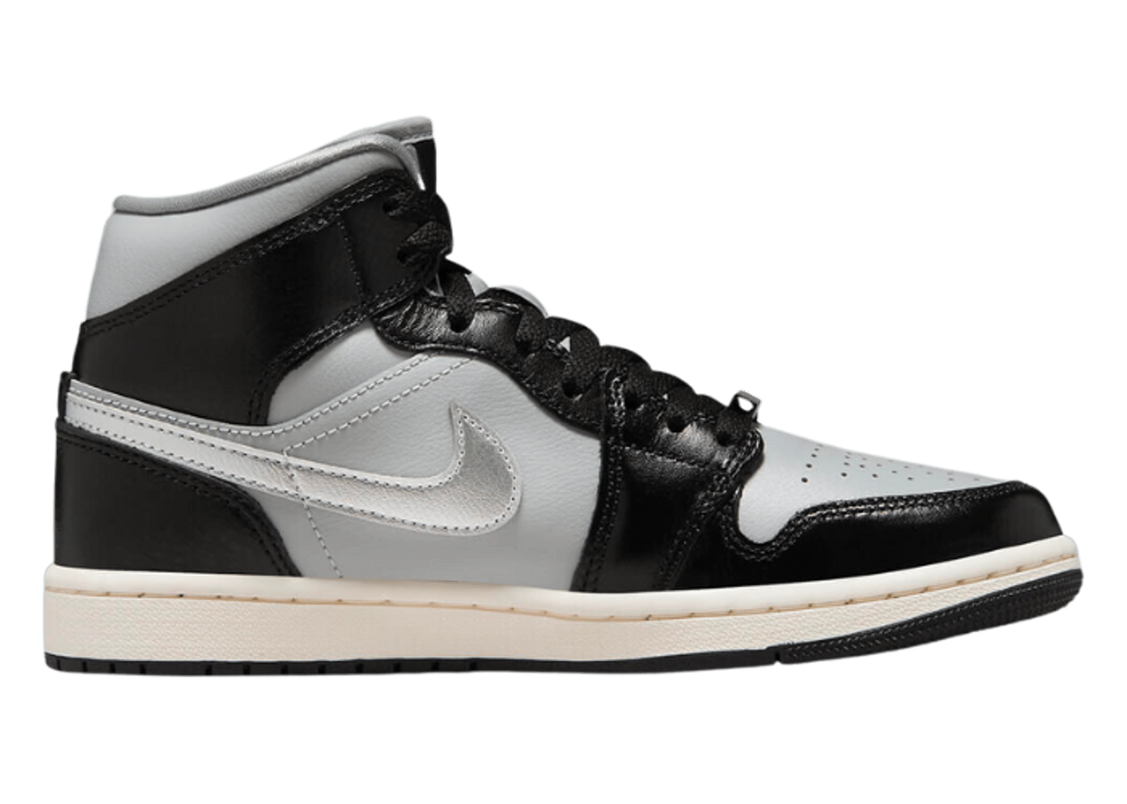 Air Jordan 1 Mid SE Black Chrome (W)