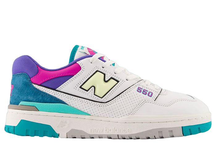 BBAJLC  New Balance 550 Athletic Shoe - Big Kid - White / Pink Haze