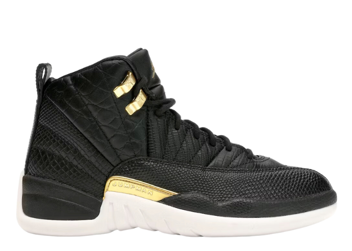 black and gold retro 12s