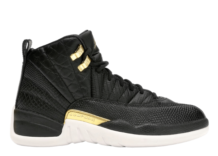 Air Jordan 12 Retro Black Metallic Gold White (W)
