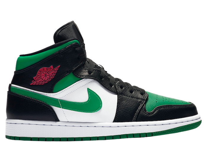 Jordan 1 Mid Green Toe