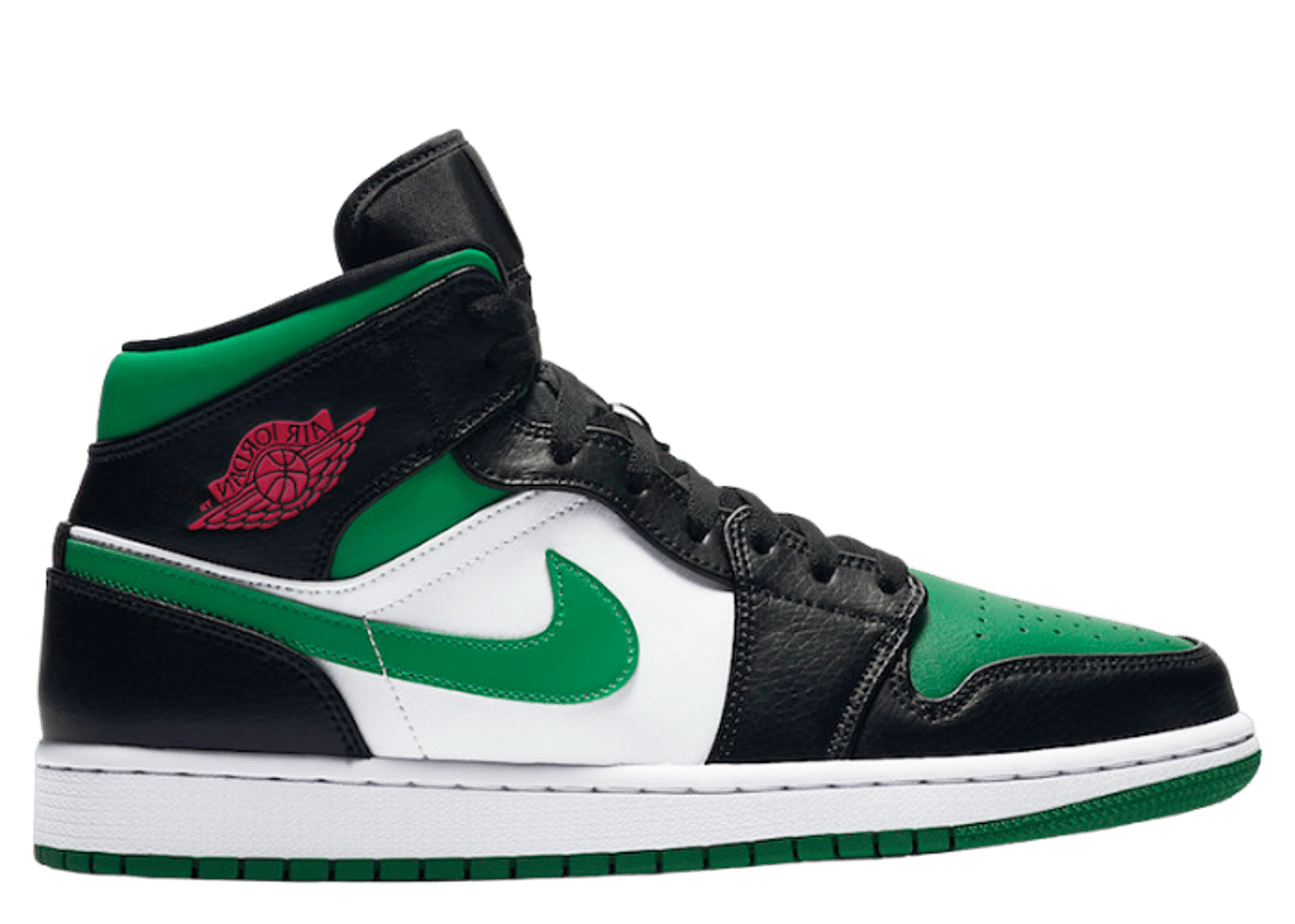 Jordan 1 Mid Green Toe