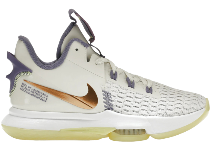 Nike LeBron Witness 5 Summit White Metallic Bronze