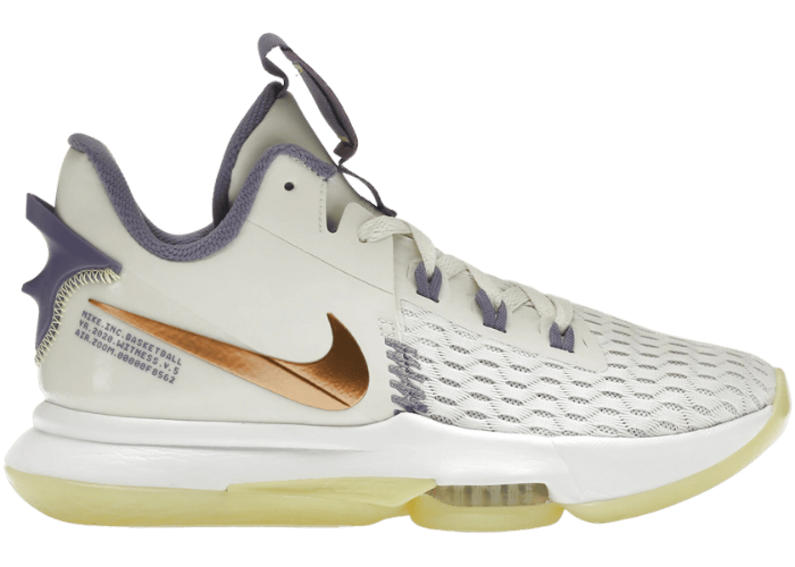 Nike LeBron Witness 5 Summit White Metallic Bronze