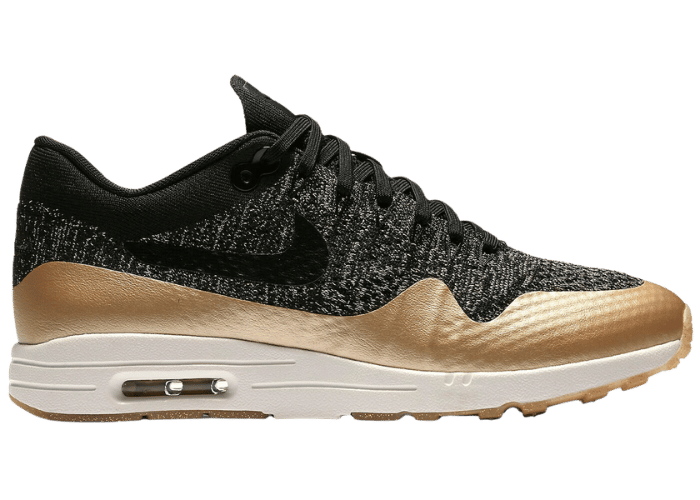 Nike Air Max 1 Ultra Flyknit Metallic Gold (W) - 881195-001