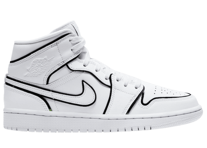 Jordan 1 Mid Iridescent Reflective White (W)