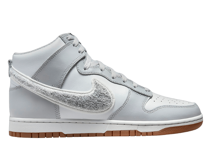 Nike Dunk High Chenille Swoosh Light Smoke Grey