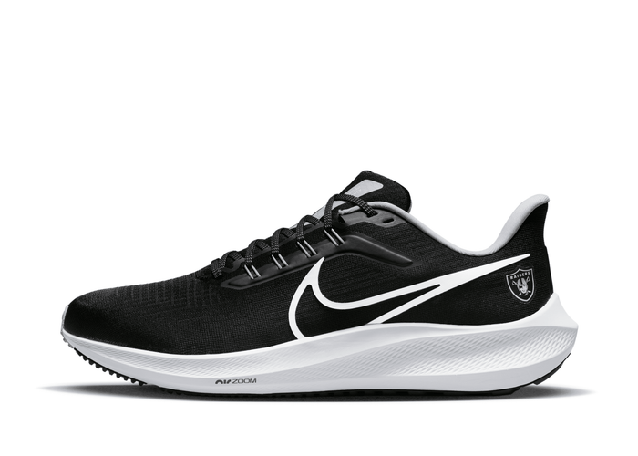 Nike Air Zoom Pegasus 39 (NFL Las Vegas Raiders) Road Running Shoes in Black